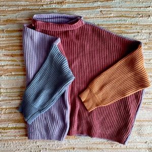 Women’s color block sweater